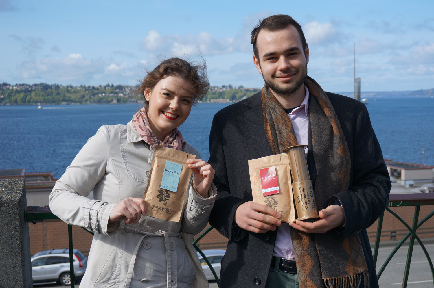 Lukas pictured with his award winning coffee and WAC medal. Image provided by Green Plantation, Slovakian micro roasting company. (click image for link)